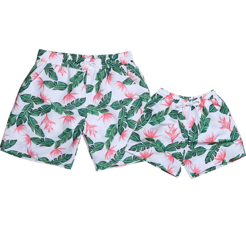 New Style Parent Child Swimwear Quick Drying Beach Pants - Amazitshop