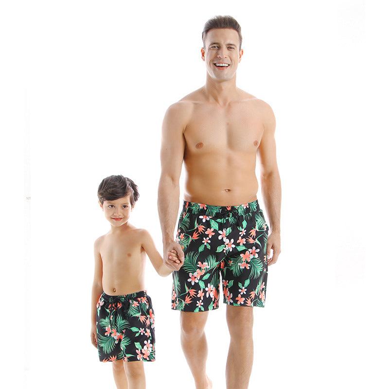 New Style Parent Child Swimwear Quick Drying Beach Pants - Amazitshop