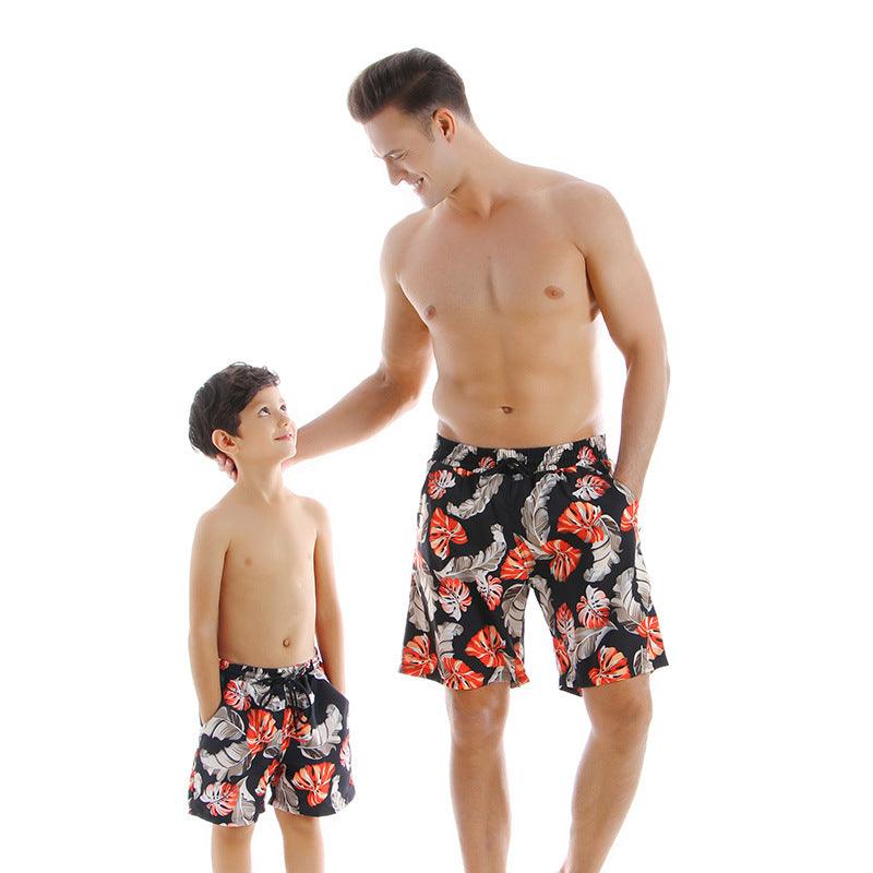 New Style Parent Child Swimwear Quick Drying Beach Pants - Amazitshop