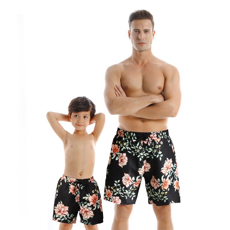 New Style Parent Child Swimwear Quick Drying Beach Pants - Amazitshop