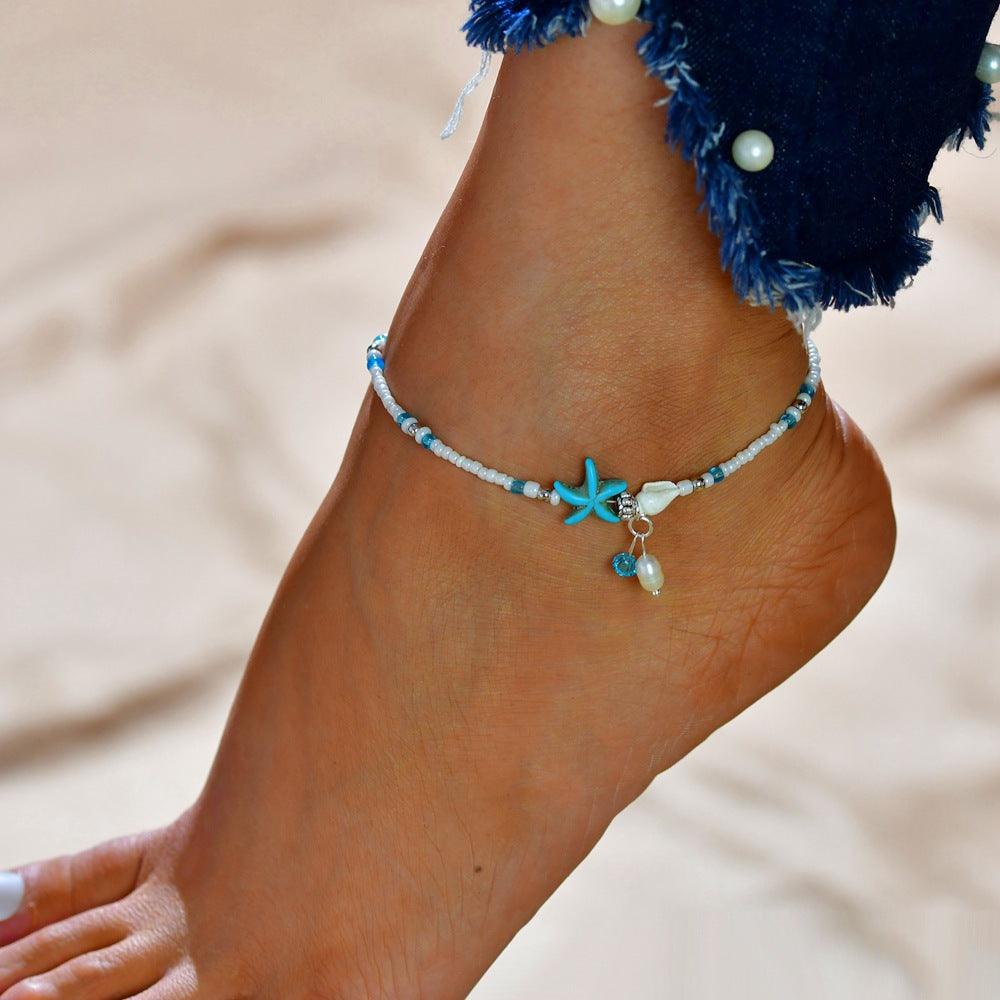 New Style Starfish Shell Beach Anklet - Amazitshop