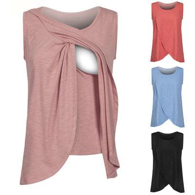 New Summer Big Code Shirts For Breastfeeding Mother - Amazitshop