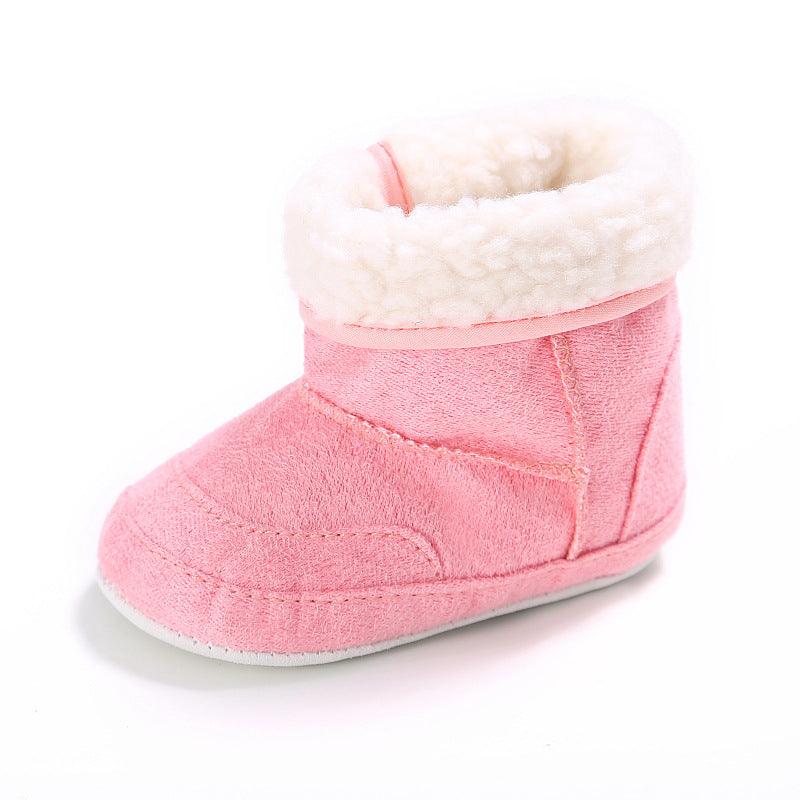 Newborn Baby Girls First Walkers Shoes Infant Toddler Soft Rubber Soled Anti - slip Boots Booties - Amazitshop