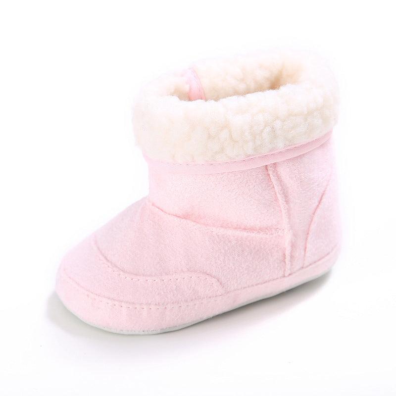 Newborn Baby Girls First Walkers Shoes Infant Toddler Soft Rubber Soled Anti - slip Boots Booties - Amazitshop