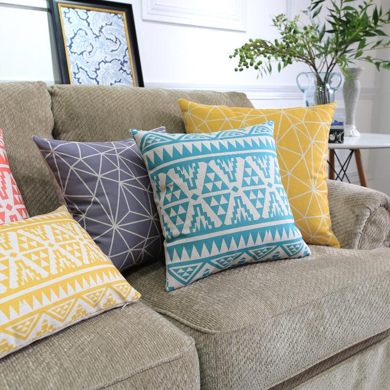 Nordic Color Geometric Throw Pillows - Amazitshop