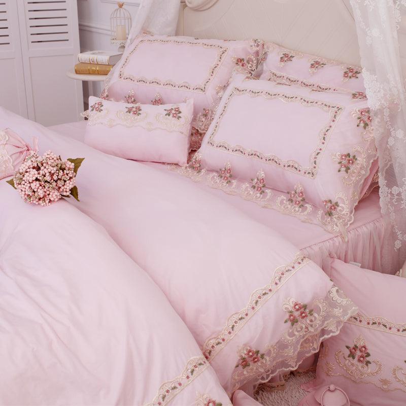 Nordic Four - Piece Princess Garden Bed Skirt - Amazitshop