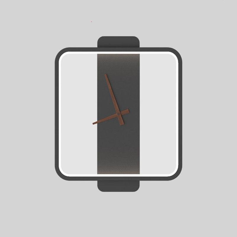 Nordic Wall Lamp Bedroom Bedside Lamp Clock Modeling Lamp - Amazitshop