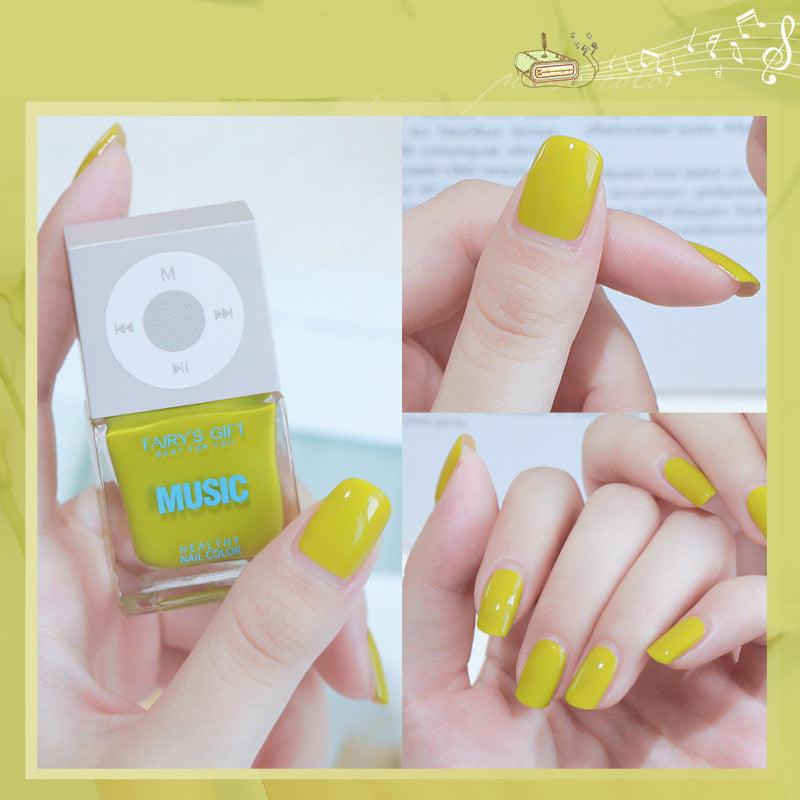 Odorless, Baking - free Nail Polish, Non - peelable Oily Nail Polish, Cherry Color Nail Polish - Amazitshop