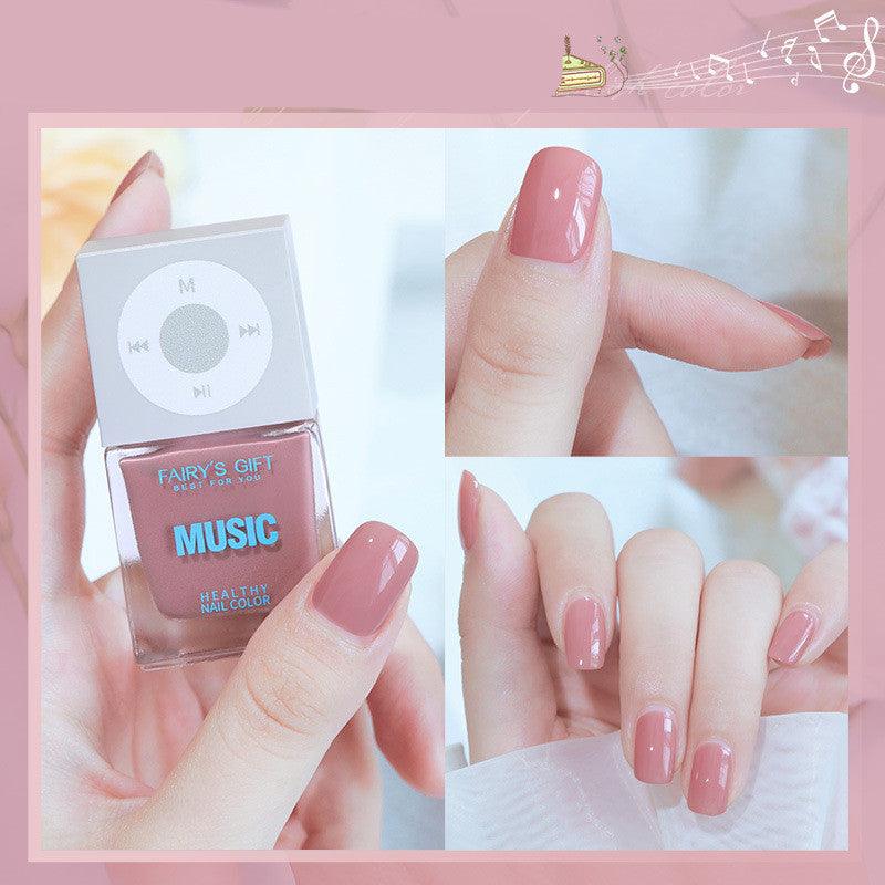 Odorless, Baking - free Nail Polish, Non - peelable Oily Nail Polish, Cherry Color Nail Polish - Amazitshop