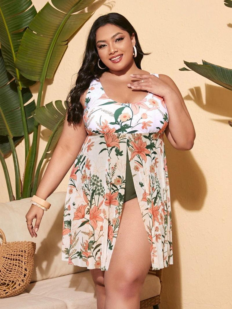 One Piece Large Swimwear Skirt Mesh - Amazitshop