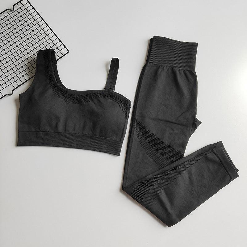 One - shoulder gym suit - Amazitshop