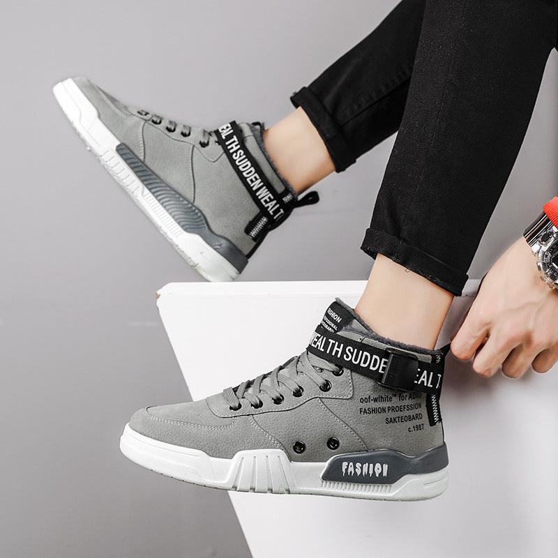 Outdoor simple Shoes Men Breathable CasualComfortable Shoes Men Comfortable High - Top Men Sneakers - Amazitshop