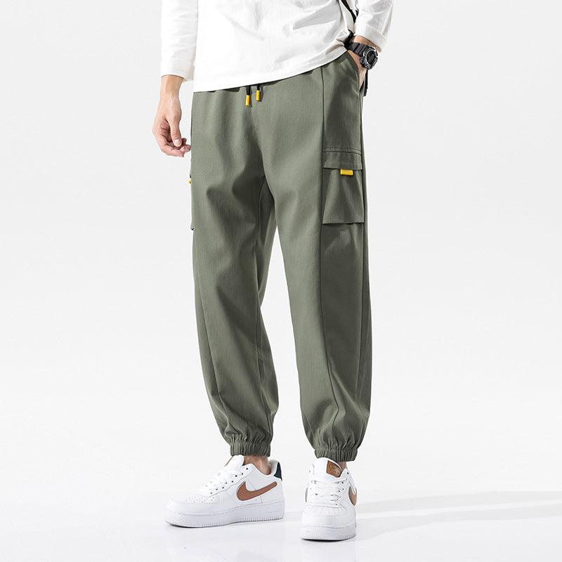 Overalls Mens Trendy Brand Harem Pants Sports Feet Nine - point Beam Feet Casual Pants - Amazitshop