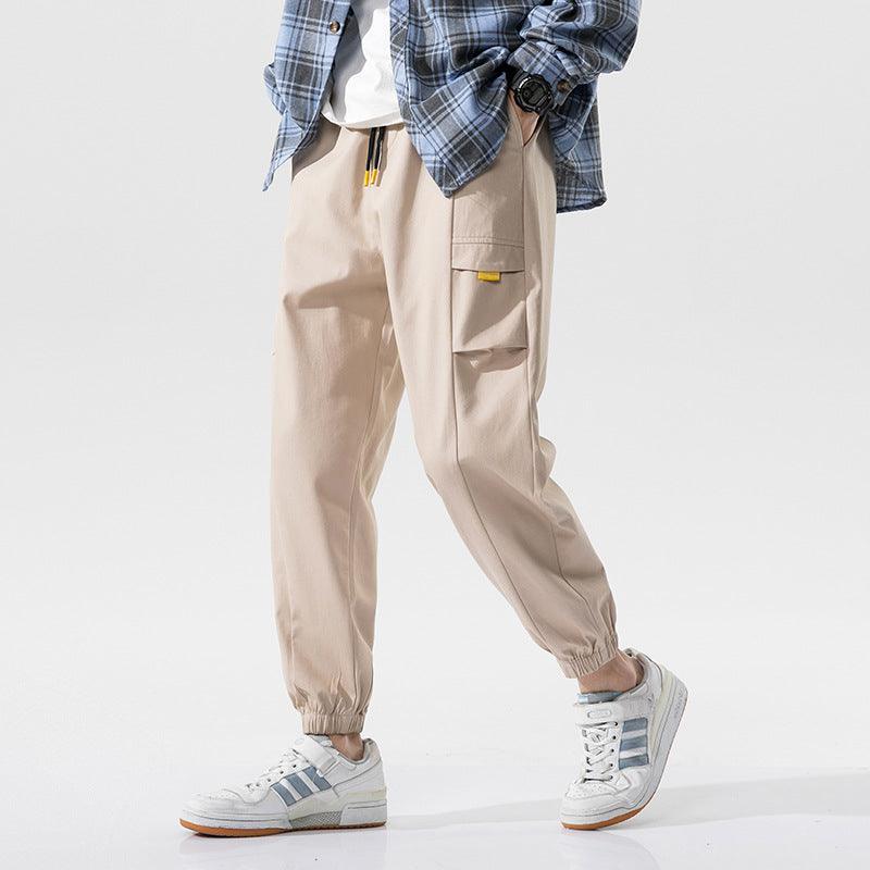 Overalls Mens Trendy Brand Harem Pants Sports Feet Nine - point Beam Feet Casual Pants - Amazitshop