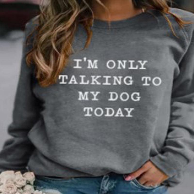 Oversized Sweatshirt With Pullover Round Neck Print - Amazitshop