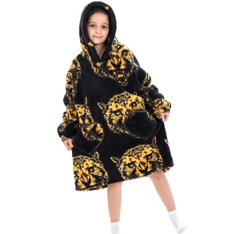 Oversized Thermal Sweatshirt Lazy Sweatshirt Kids - Amazitshop