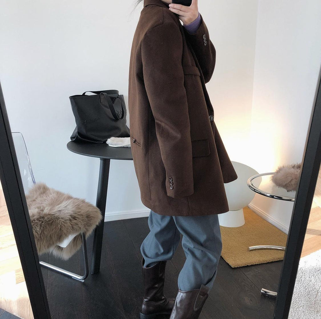 Oversized wool blazer - Amazitshop