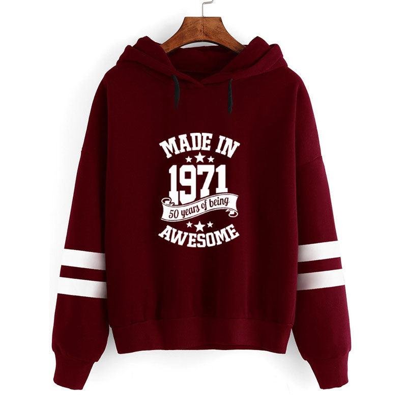 Parallel Bar Hooded Sweatshirt Long - sleeved Sweatshirt - Amazitshop