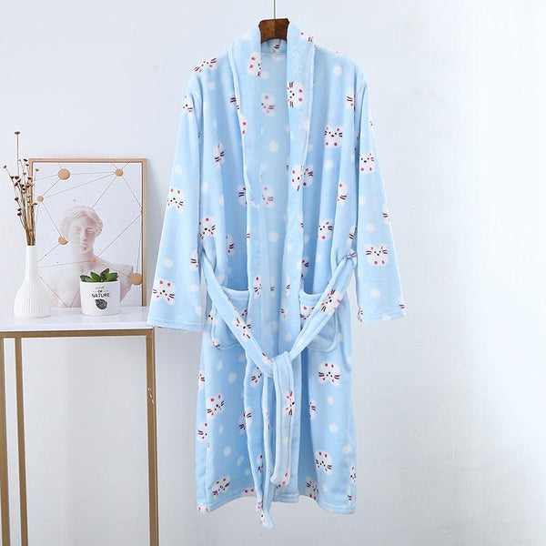 Parent - child Nightgown Thickened Flannel Sleep - Amazitshop