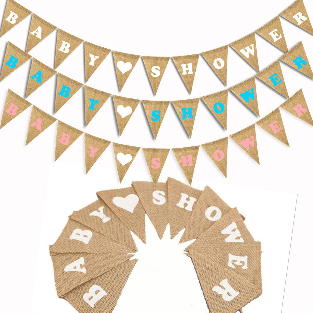 Party decoration linen pennants - Amazitshop