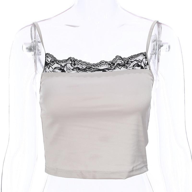 PARTY WIFE LACE CAMIS TOP - Amazitshop