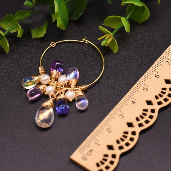 Pearl Czech crystal earrings - Amazitshop