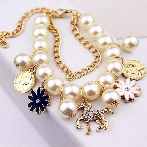 Pearl Flower Bracelet Jewelry - Amazitshop