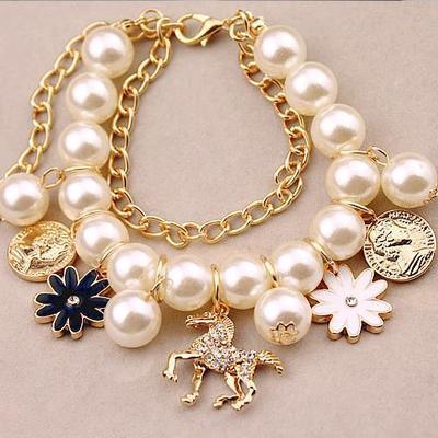 Pearl Flower Bracelet Jewelry - Amazitshop