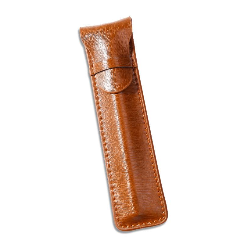 Pen Bags Separated By Single Storage Bags - Sided Leather Of Pure - Color Stationery Case - Amazitshop