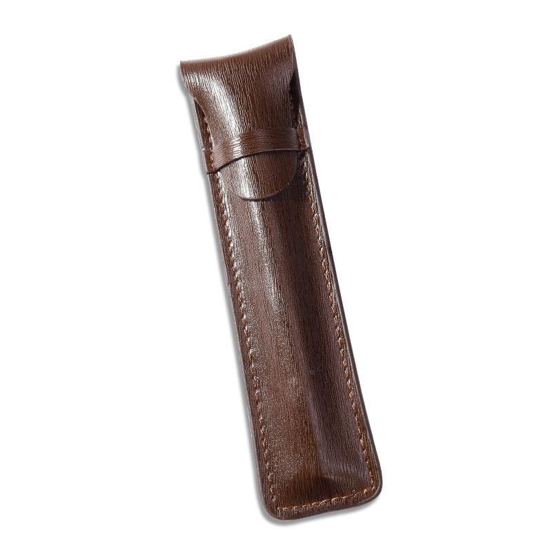 Pen Bags Separated By Single Storage Bags - Sided Leather Of Pure - Color Stationery Case - Amazitshop