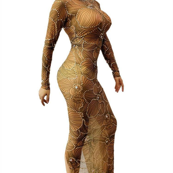 Performance Costume Stage Slim Tight Hip Skirt - Amazitshop