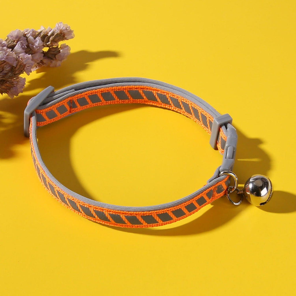 Pet Collars Reflective Plastic Buckle Outdoor Pet - Walking Cat Collars Dog Collars - Amazitshop