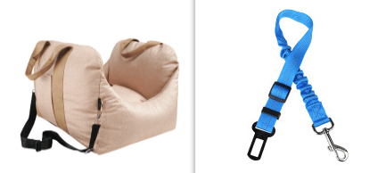 Pet Dog Car Carrier Seat Waterproof Basket Portable Car Seat Safety Travelling Mesh Hanging Bags Breathable Beds & Sofas - Amazitshop