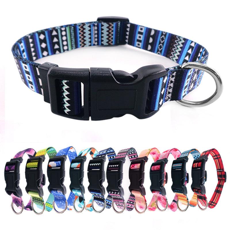 Pet Products Digital Printing Pet Collars Bohemian Collars National Style Dog Collars - Amazitshop