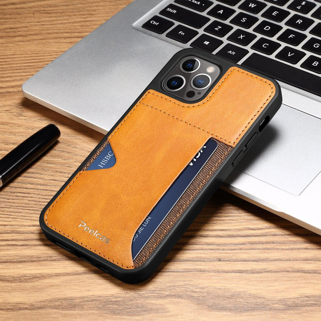 Phone Business Back Leather Card Phone Case - Amazitshop