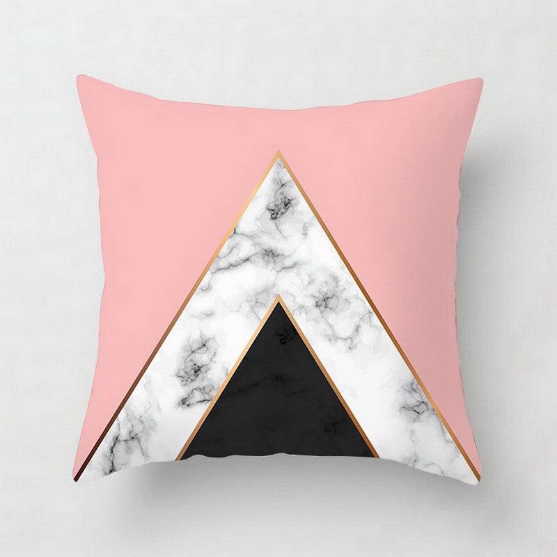 Pink Geometric Abstract Decorative Pillows Case - Amazitshop