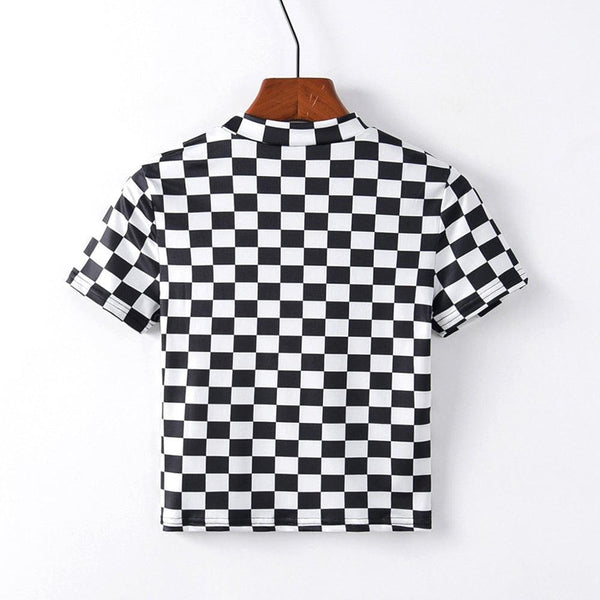 Plaid print top - Amazitshop