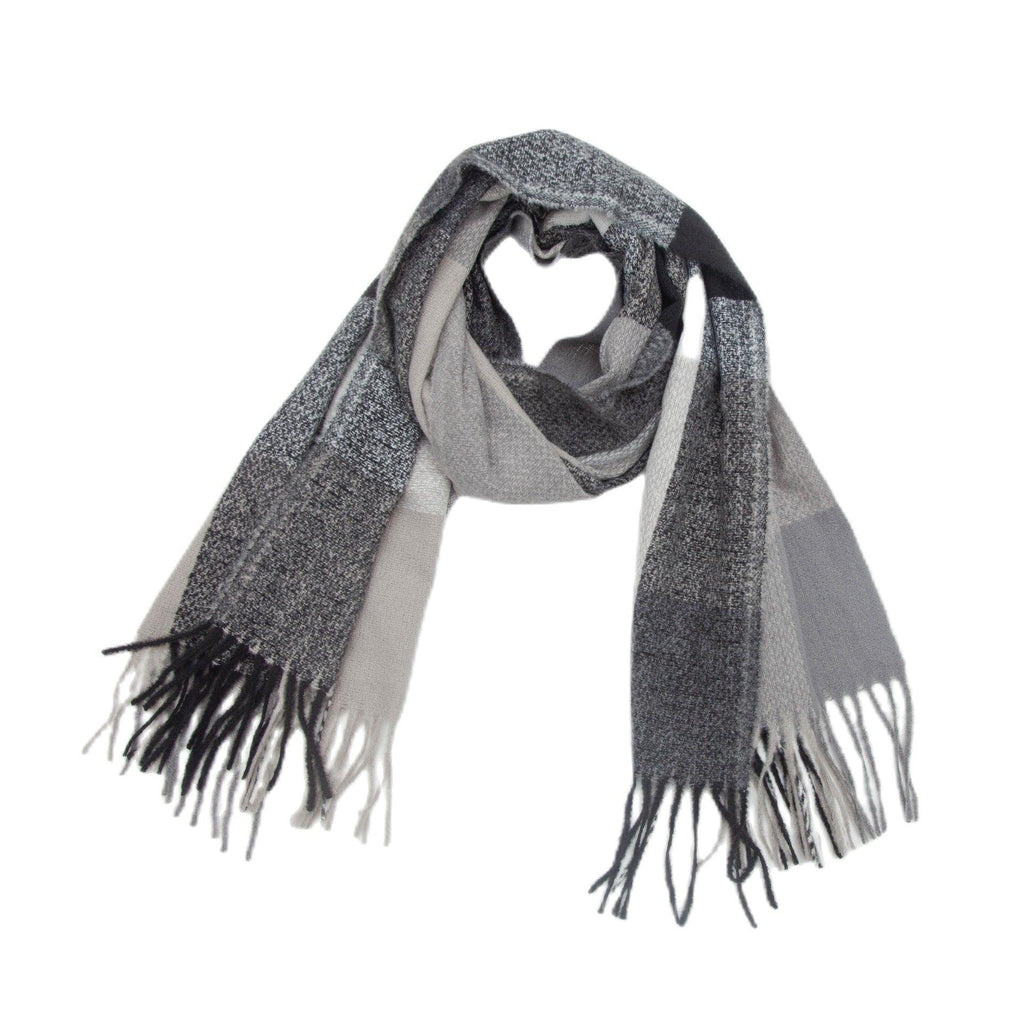 Plaid Scarf Thickened Fringe Bib Rainbow Scarf Shawl - Amazitshop