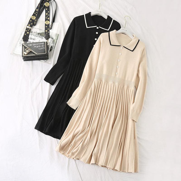 Plus fat long sweater dress - Amazitshop