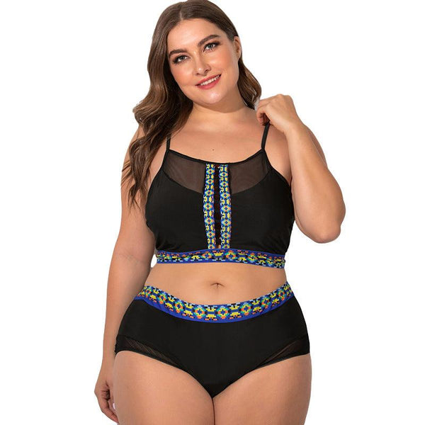 Plus fat plus size female swimsuit - Amazitshop