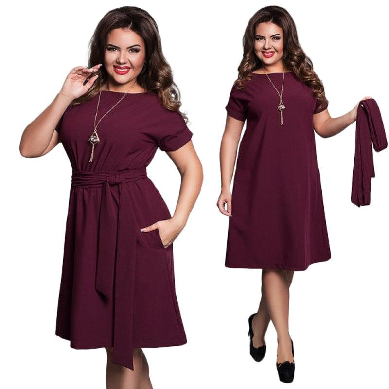 Plus size dress for women big size ladies clothing - Amazitshop
