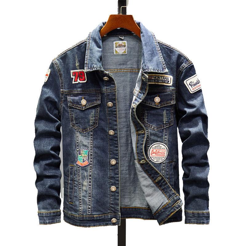 Plus Size Jacket Denim Coat Men's Clothing - Amazitshop