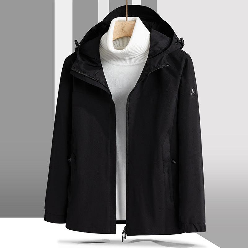 Plus Size Shell Jacket Windproof Waterproof Mountaineering Suit Coat - Amazitshop