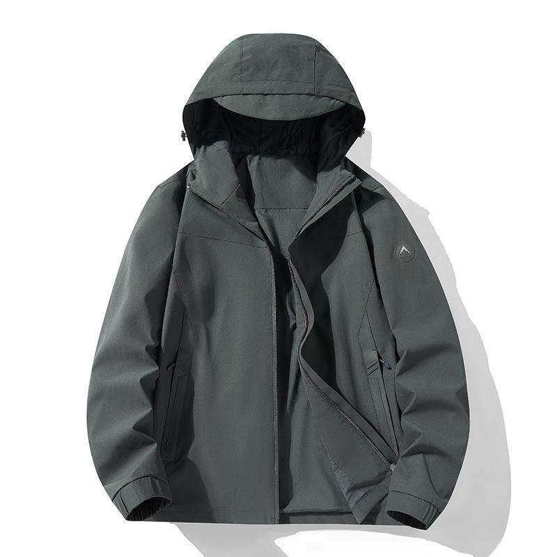 Plus Size Shell Jacket Windproof Waterproof Mountaineering Suit Coat - Amazitshop