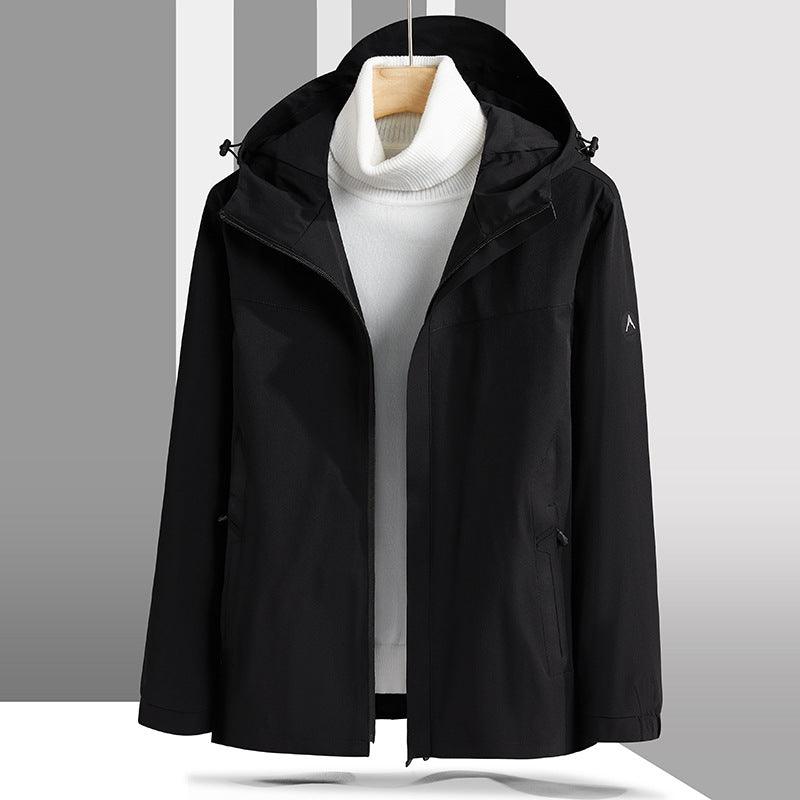 Plus Size Shell Jacket Windproof Waterproof Mountaineering Suit Coat - Amazitshop