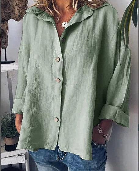 Plus size women's retro shirt - Amazitshop