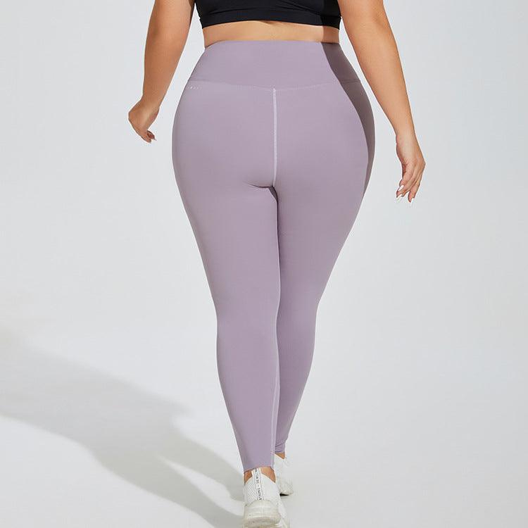 Plus Size Yoga Pants High Waist Hip Lift Seamless Cloud Sense Women's Fitness Exercise - Amazitshop