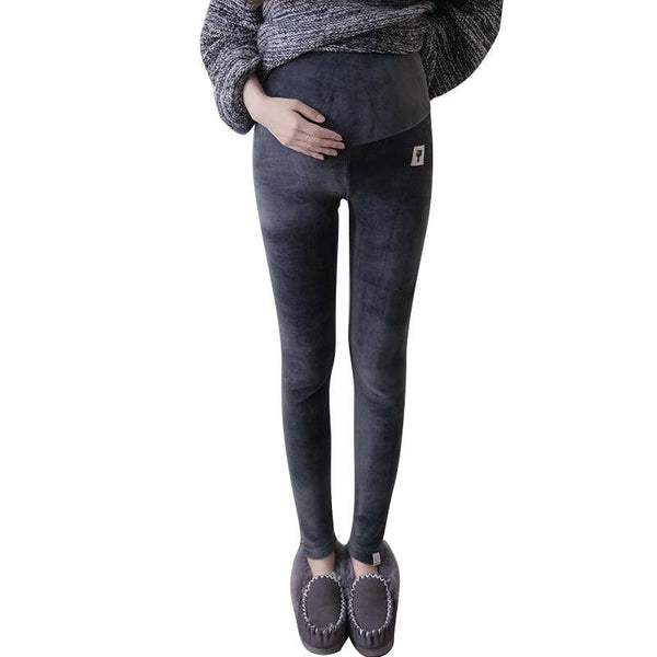 Plus velvet thick maternity pants - Amazitshop
