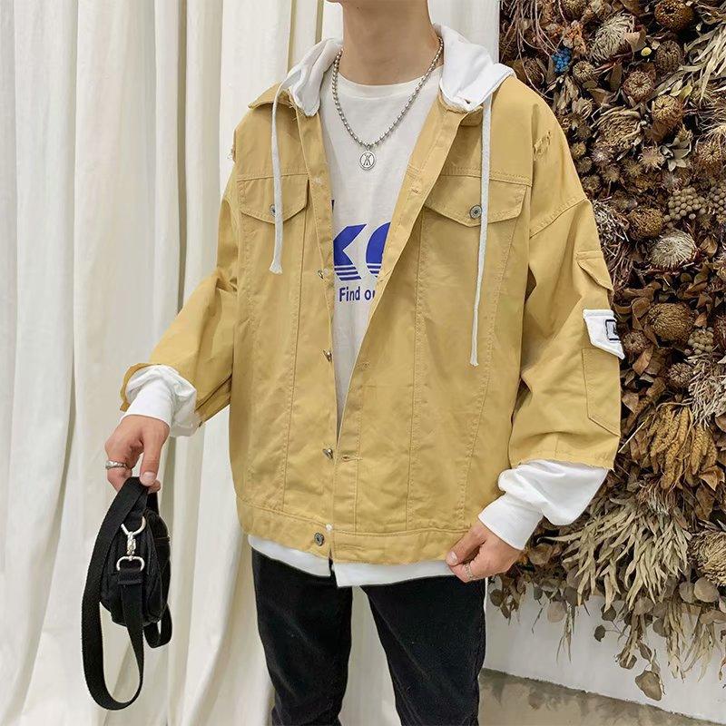 PMen's Jacket Spring And Autumn New Trendy Handsome Tops - Amazitshop