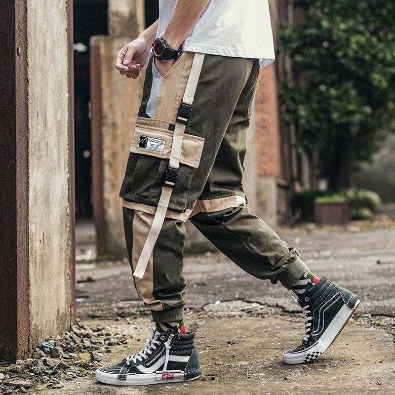 Pocket Contrast Cargo Pants - Amazitshop